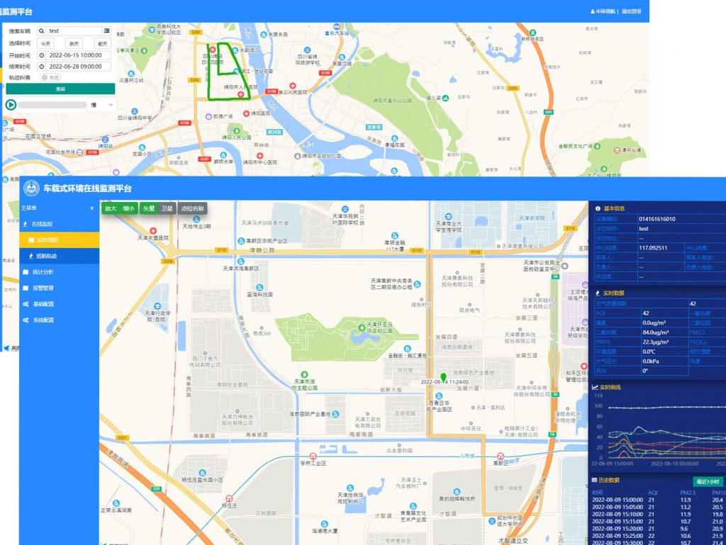 車載式環(huán)境在線監(jiān)測(cè)系統(tǒng)平臺(tái)介紹